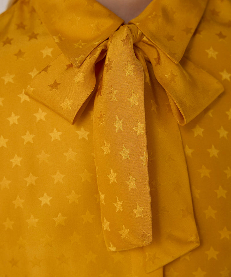 Machka Star Jacquard Blouse Orange