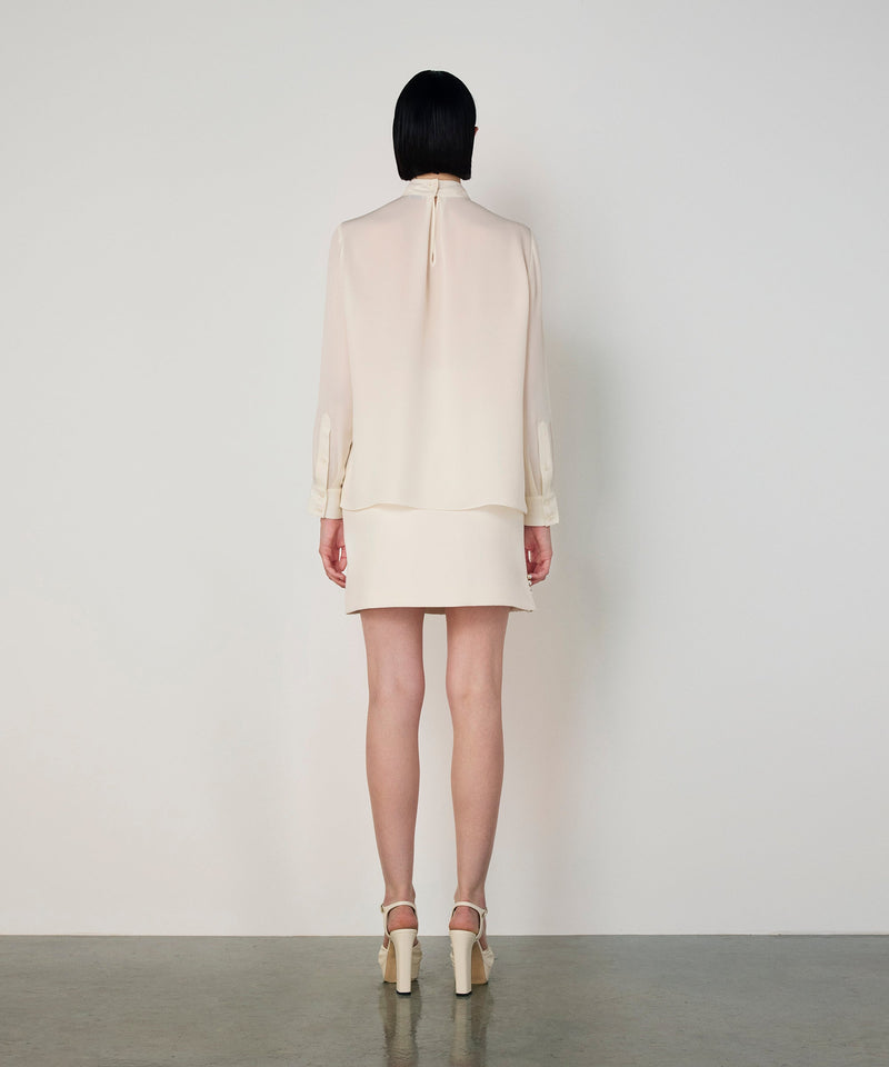 Machka Blouse With Strass Stone Embellishments Ecru