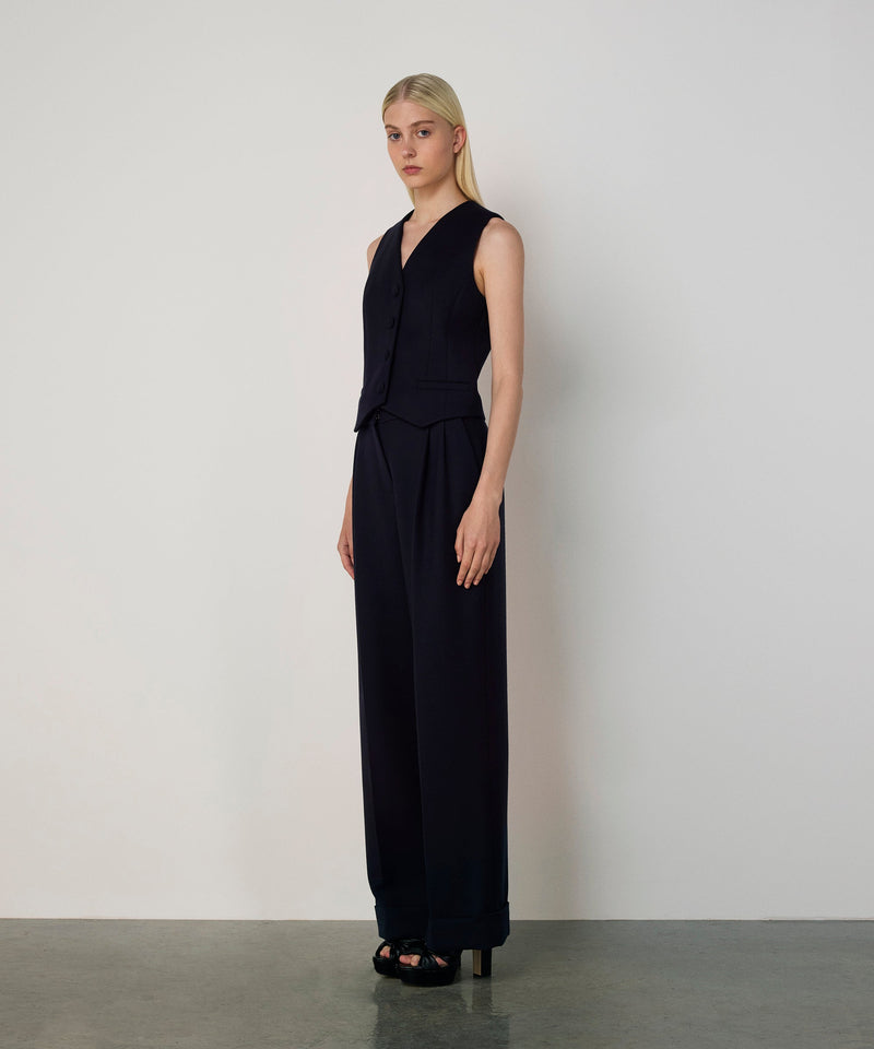 Machka V-Neck Vest Navy