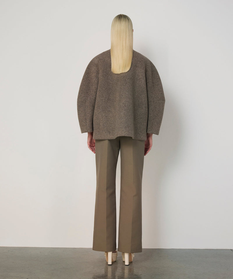 Machka Coat With Mixed Metal Accessories Marling Blue