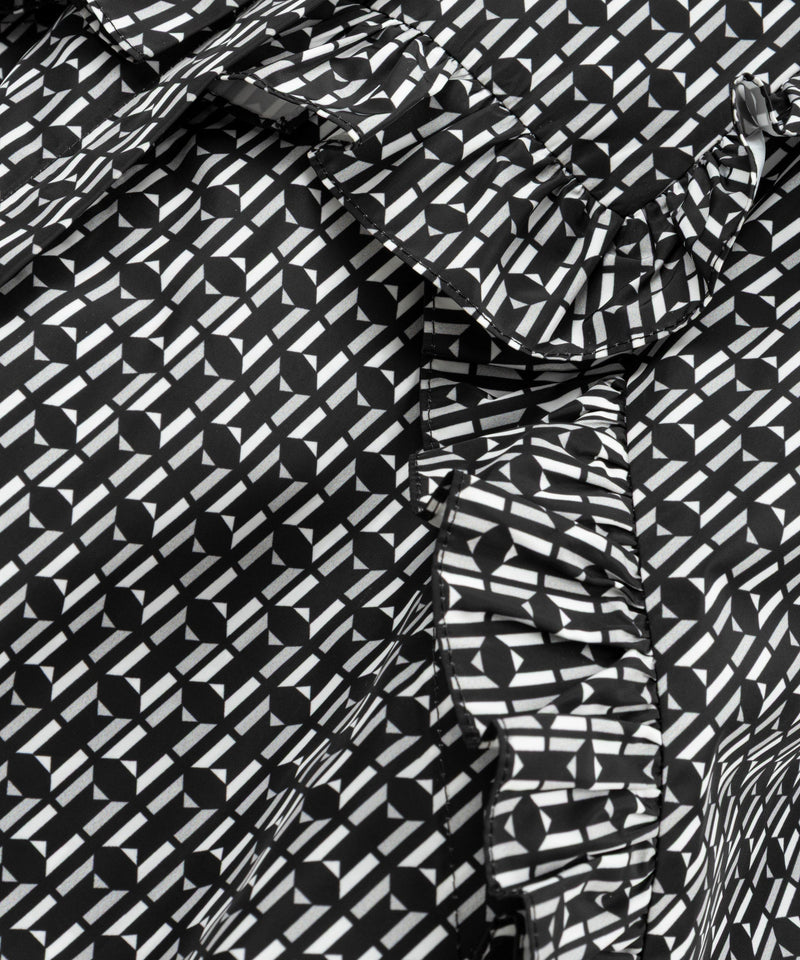 Machka Monogram Print Jacket Black