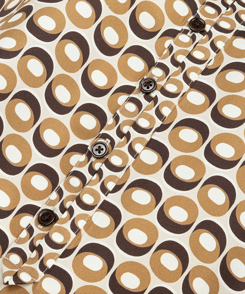 Machka Patterned Silk Tunic Cinnamon