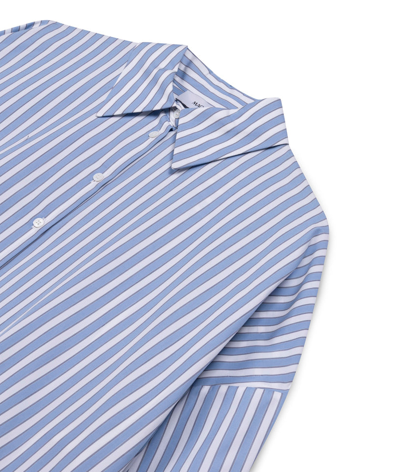 Machka Striped Oversize Shirt Blue