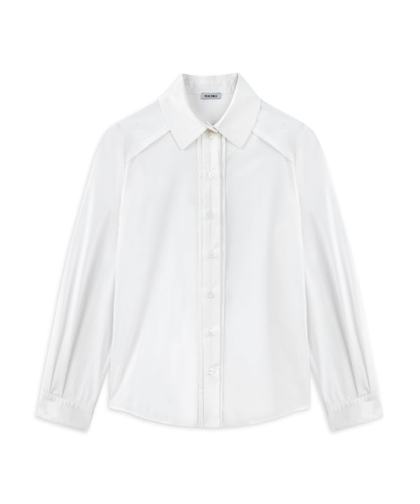 Machka Ribbed Poplin Shirt White