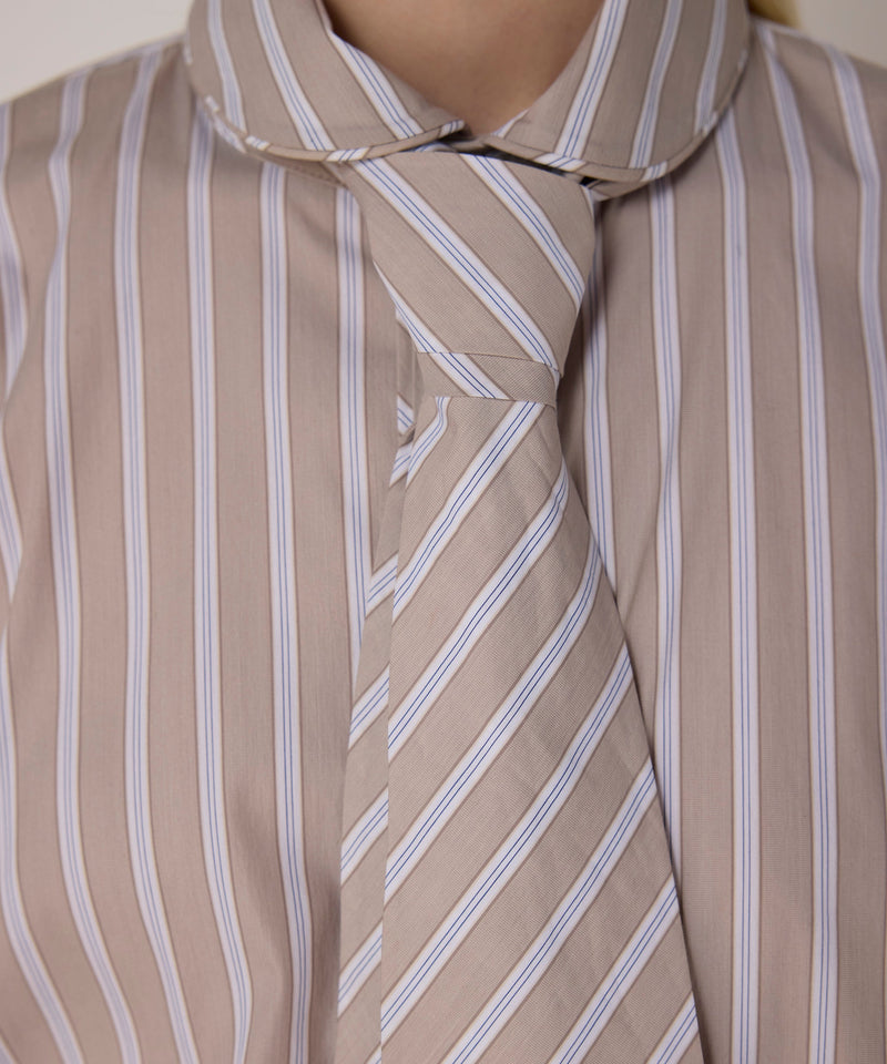 Machka Shirt With Tie Accessory Beige