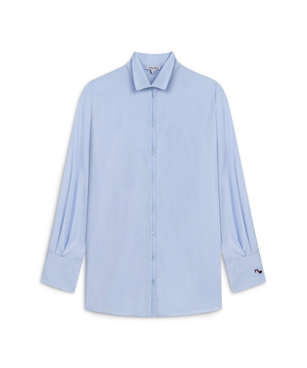 Machka Ribbed Poplin Shirt Blue
