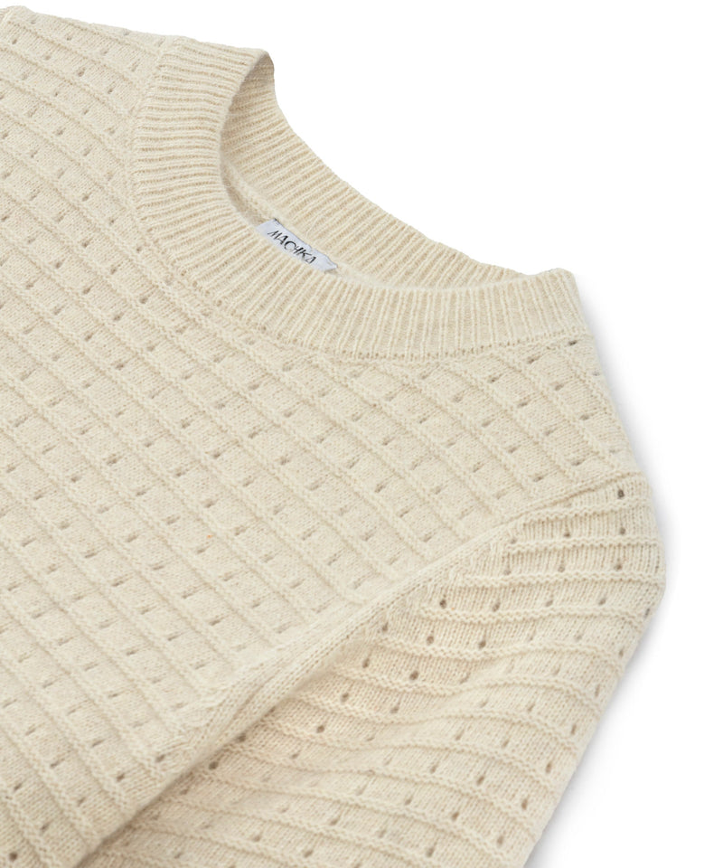 Machka Openwork Knit Beige