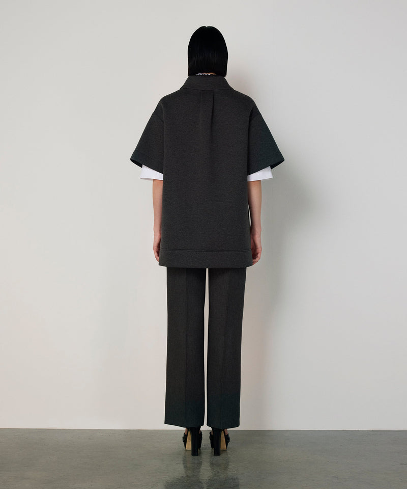 Machka Embellished Oversize Sweatshirt Anthracite