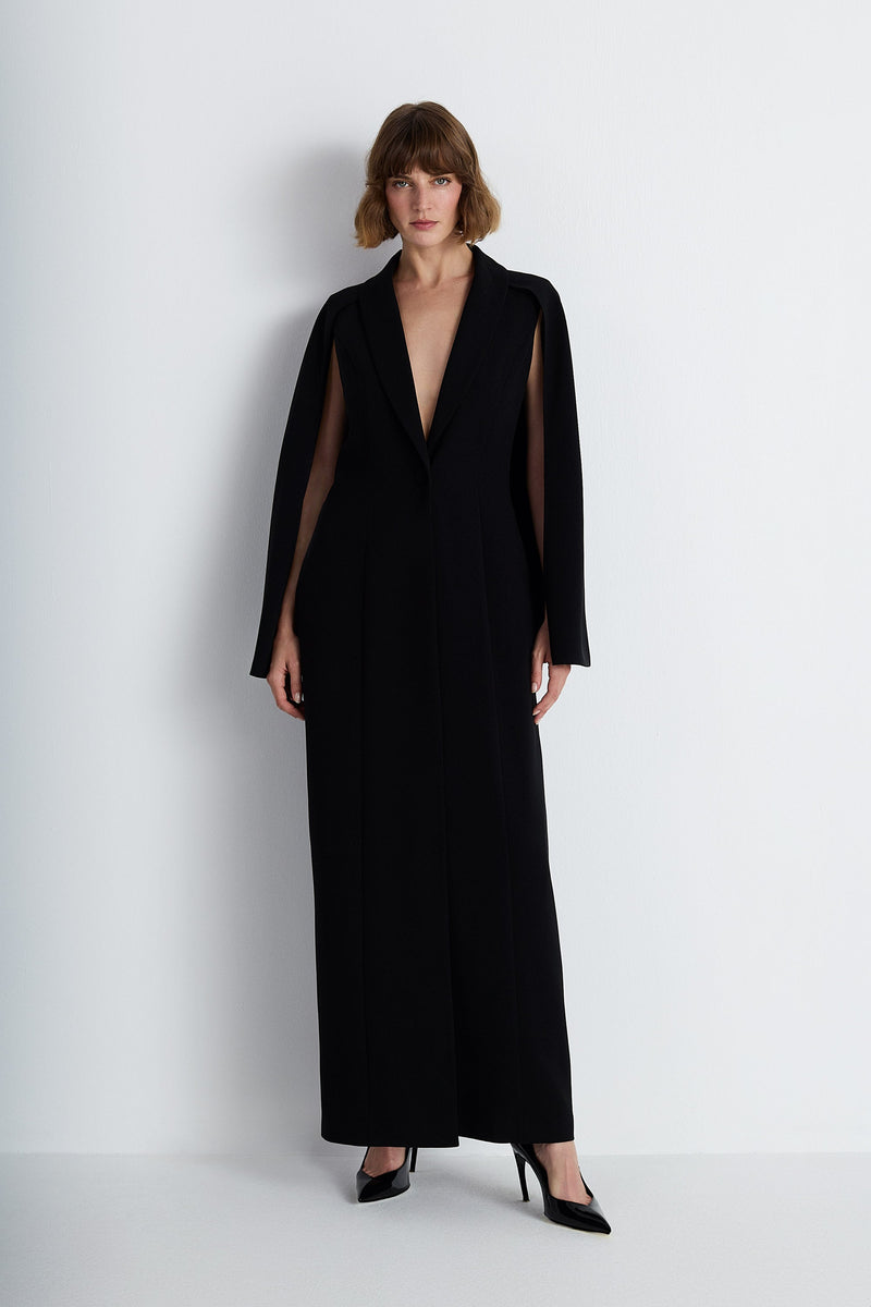 Nean Long Black Blazer Dress Black