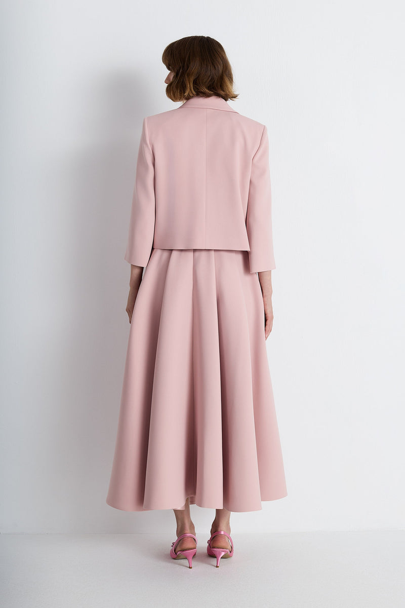 Nean Draped Lapel Tailored Jacket Blush