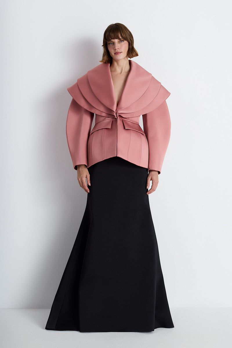 Nean Sculptural Collar Jacket Light Pink