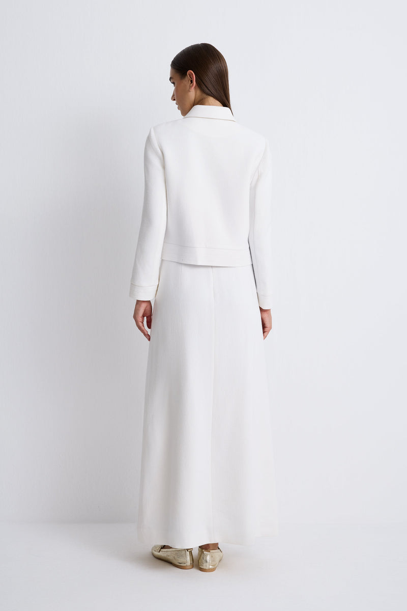 Nean Tailored Maxi Skirt
 Ecru