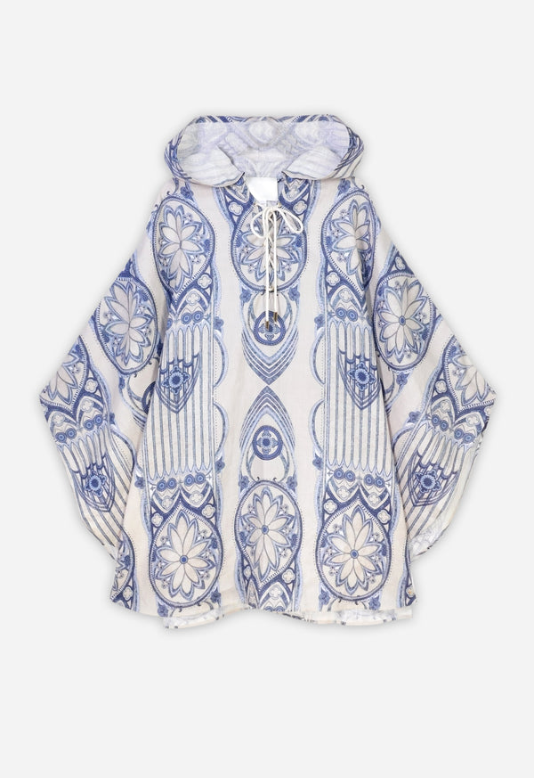 Maison La Plage Patmos Hooded Cape Blue