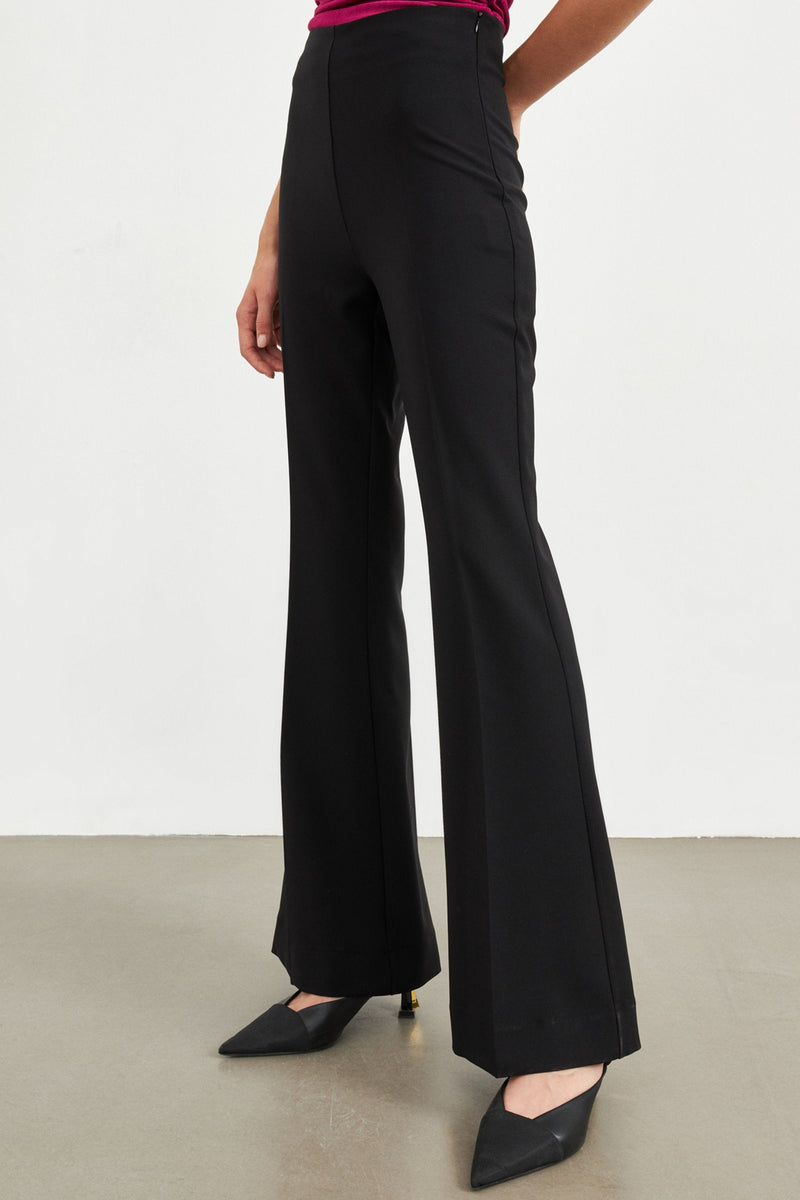 Setre Wide-Leg Trousers Black