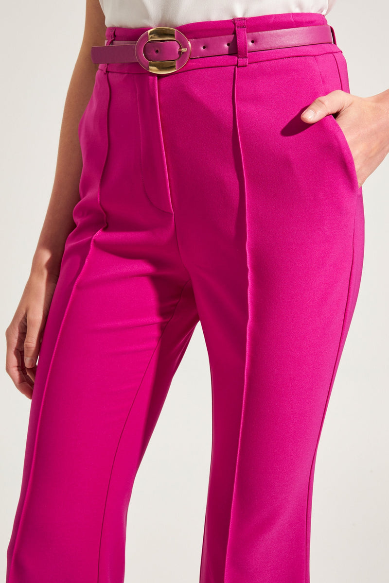 Setre Solid Flare Trousers Orchid