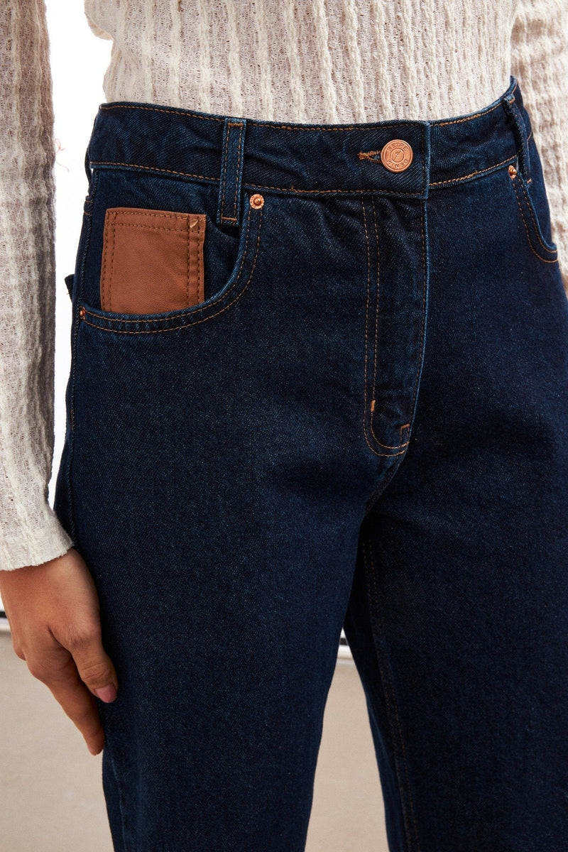 Setre Cotton Pocket Detailed Jeans D. Navy