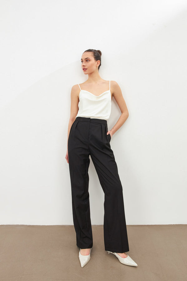 Setre Straight Cut Trousers Black