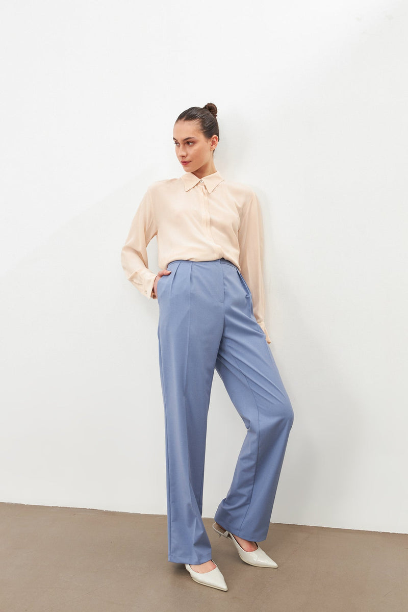 Setre Straight Cut Trousers Blue