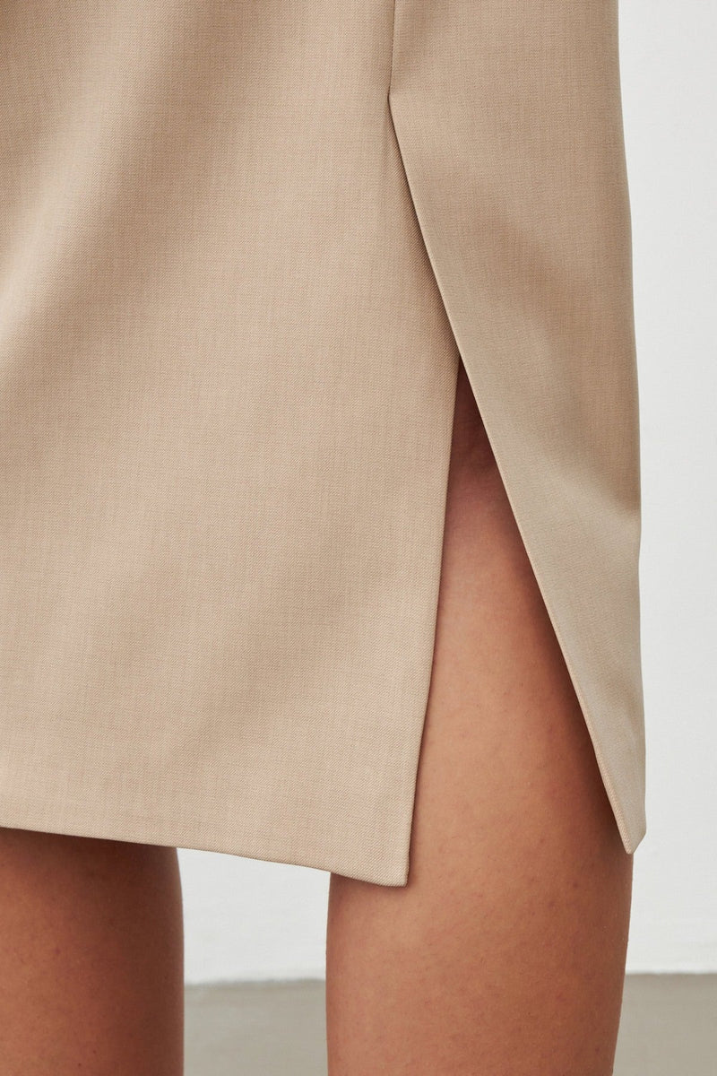 Setre High-Waisted Pencil Skirt Beige