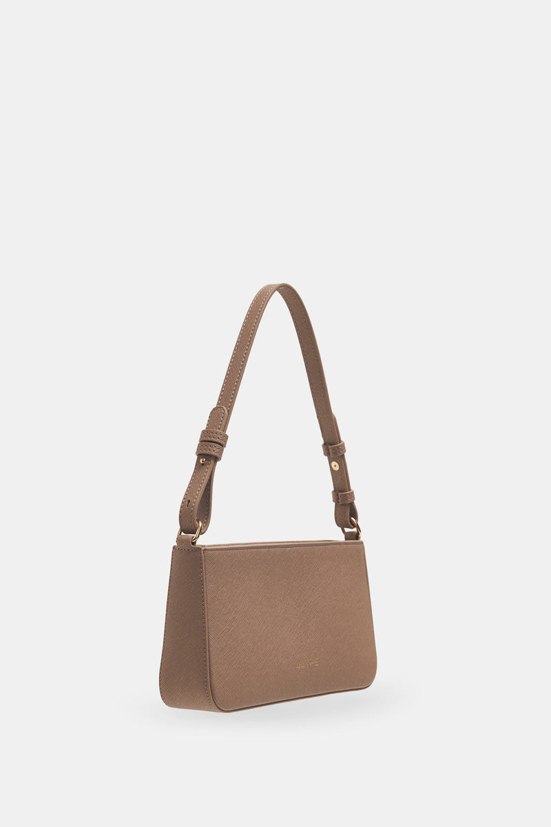 Setre Shoulder Bag With Belt Detail Dark Beige