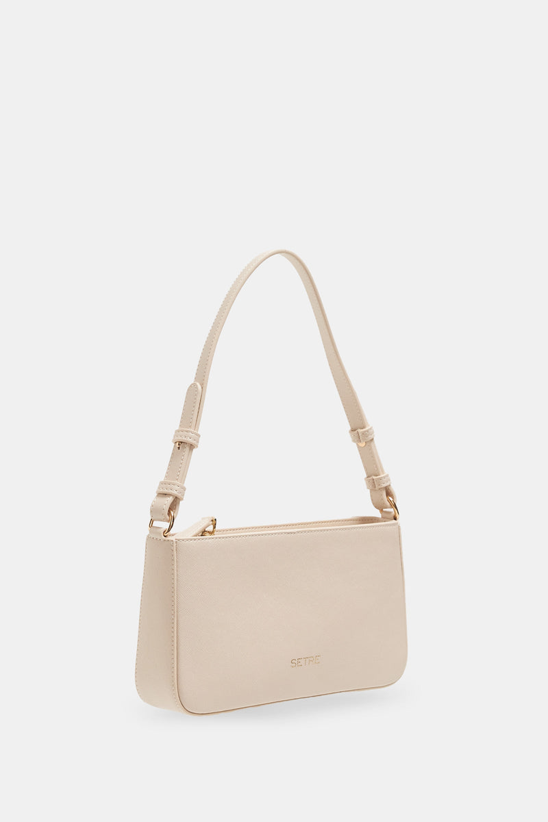 Setre Shoulder Bag With Belt Detail Light Beige