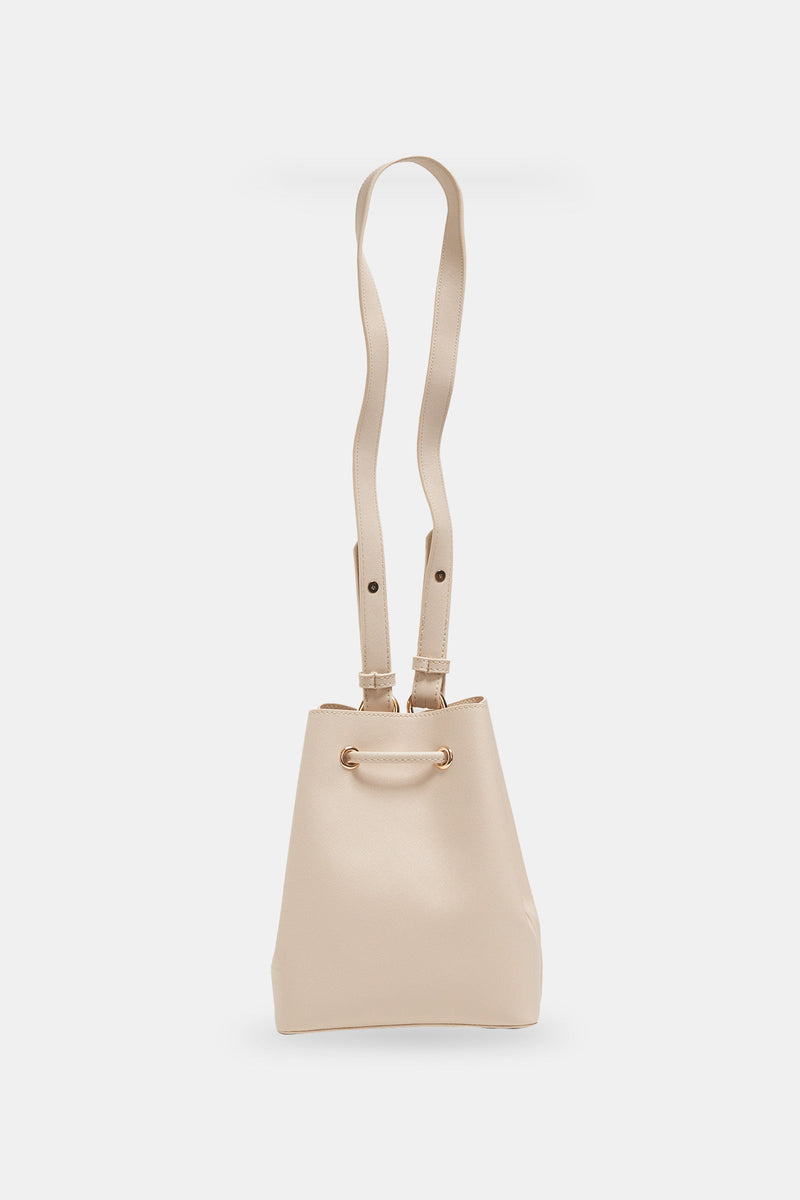 Setre Shoulder Bag With Drawstring Detail Light Beige