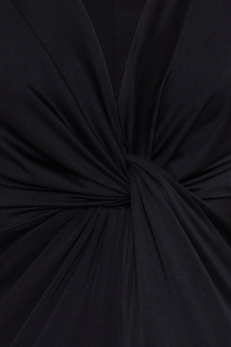 Setre Twisted Detail Slim Fit Dress Black