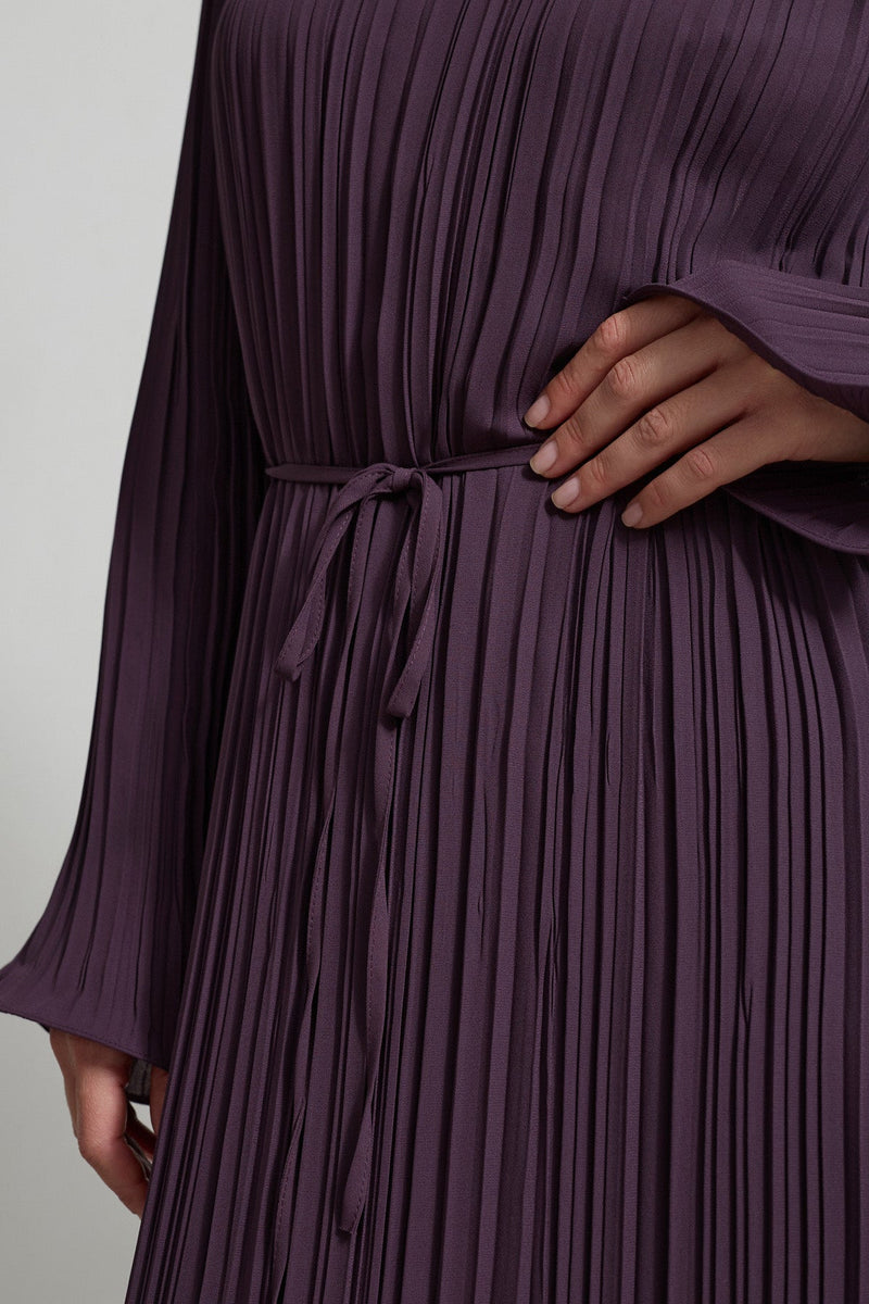 Setre Pleated Relaxed Cut Dress Light Brown