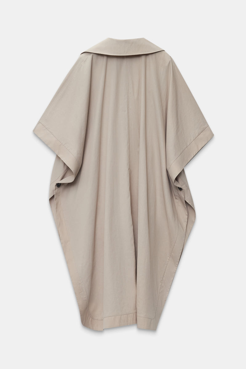 Setre Double-Breasted Midi Trench Coat Beige