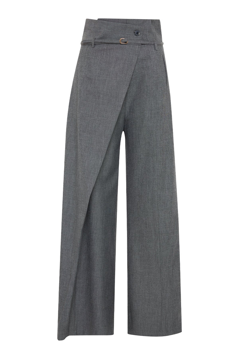 Setre Front-Overlap Detailed Trousers Anthracite