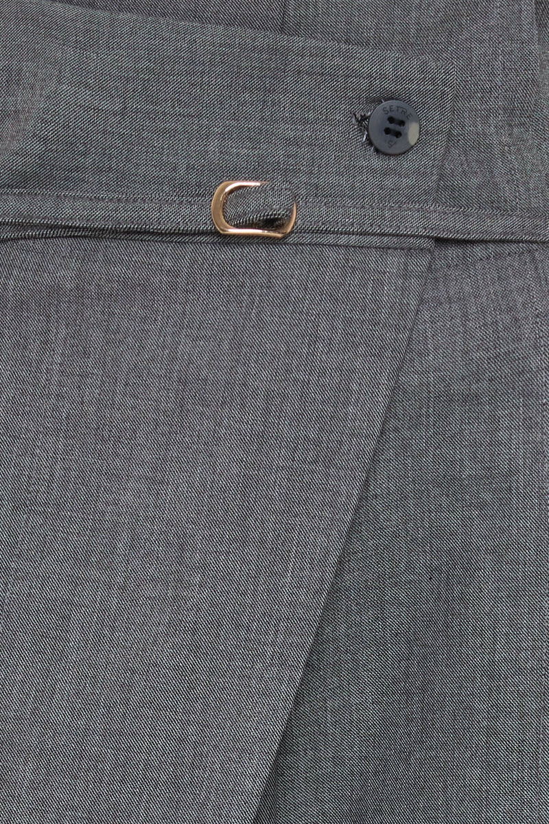 Setre Front-Overlap Detailed Trousers Anthracite