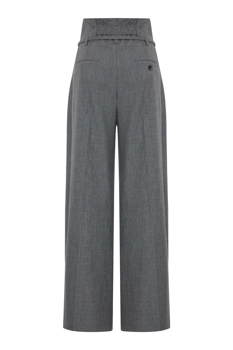 Setre Front-Overlap Detailed Trousers Anthracite