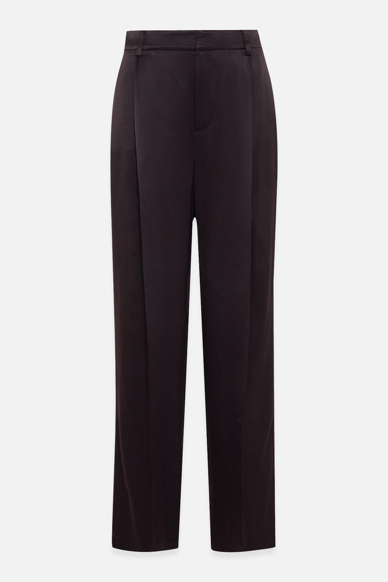 Setre Pleat Detailed Trousers Chocolate Brown