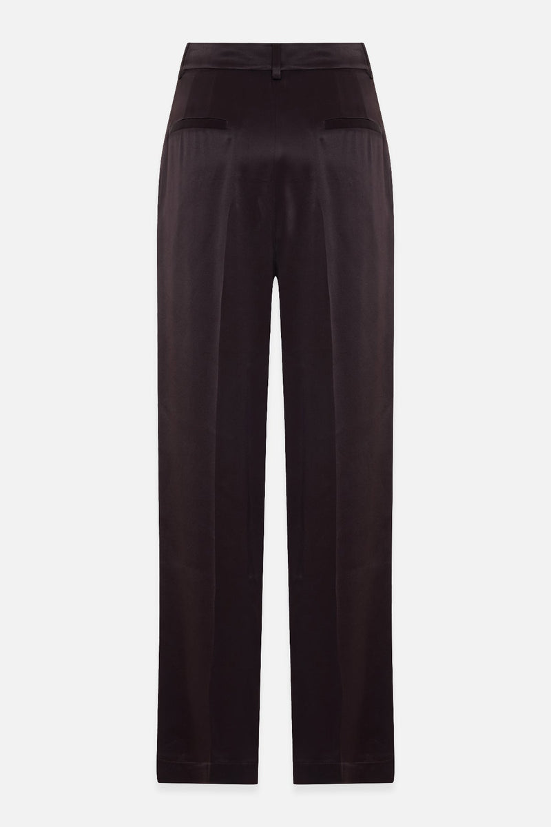 Setre Pleat Detailed Trousers Chocolate Brown