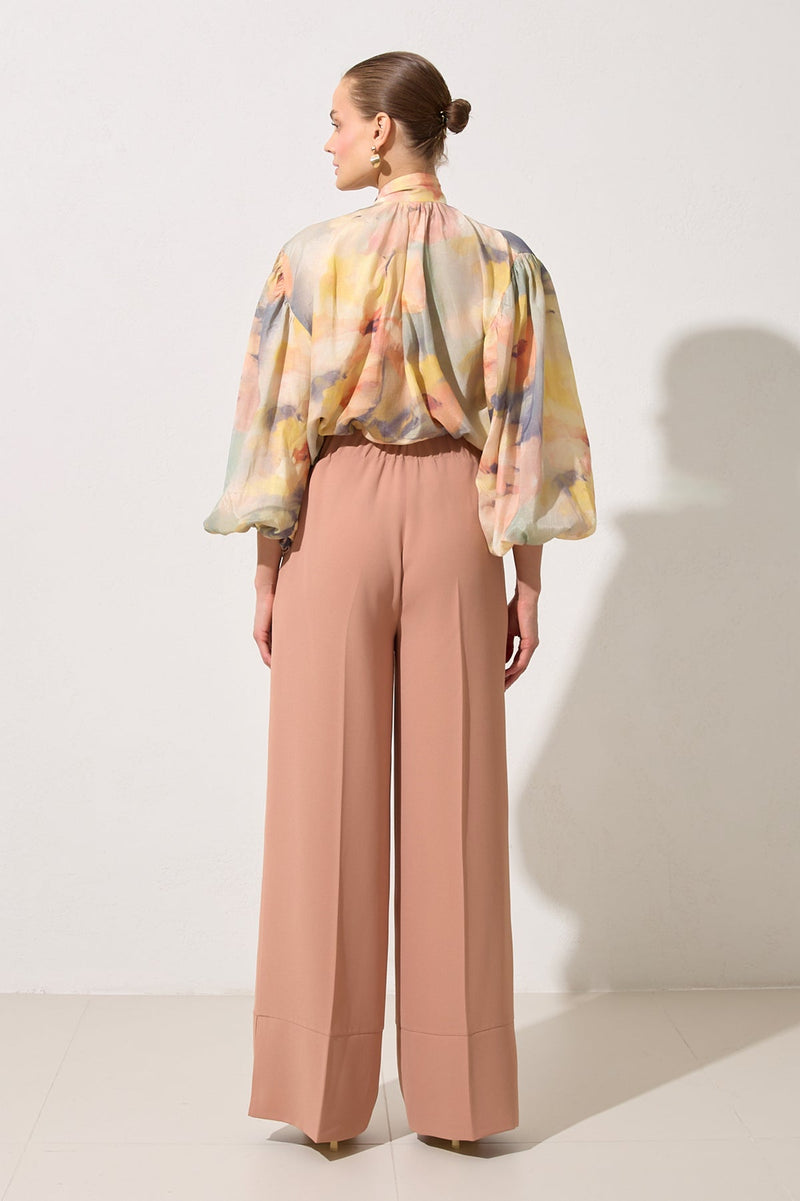 Setre Slit Detailed Wide Trousers Salmon