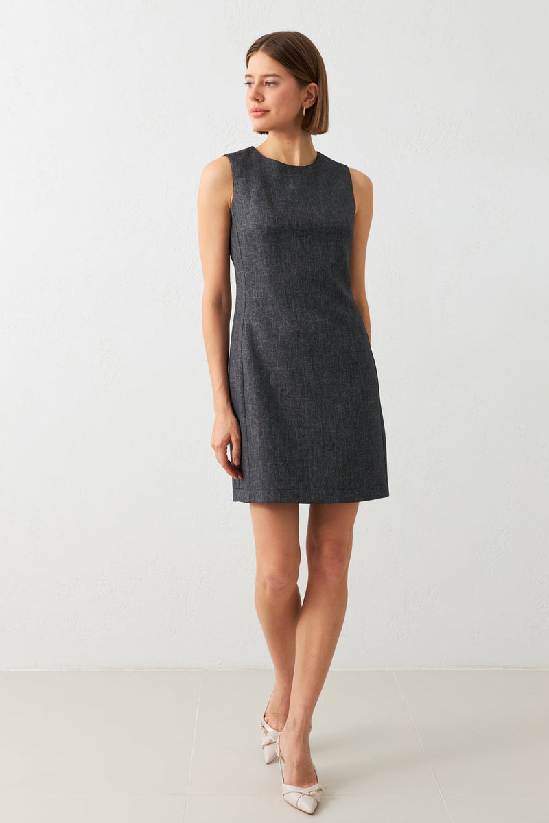 Setre Sleeveless Mini Dress Black