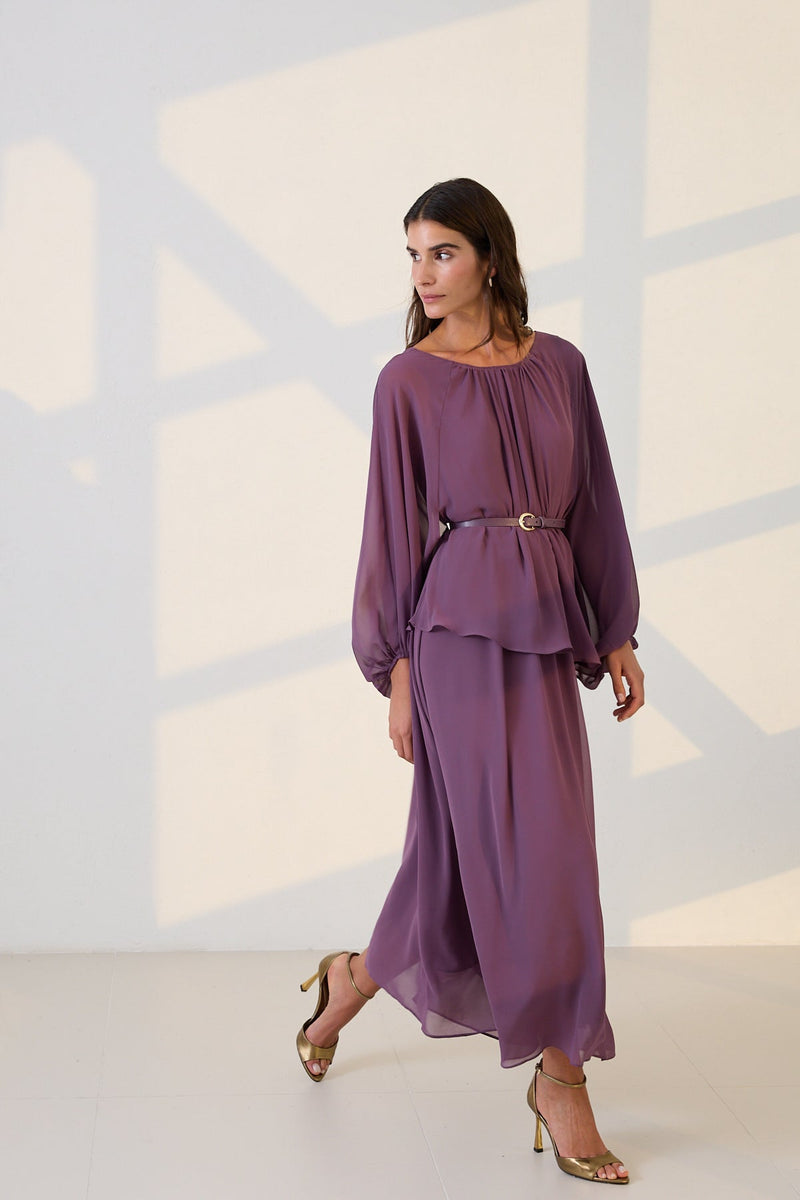 Setre Two-Piece Form Dress Purple