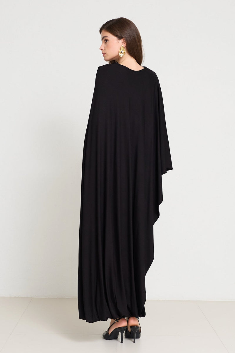 Setre Dress With Shoulder And Accessory Details Black