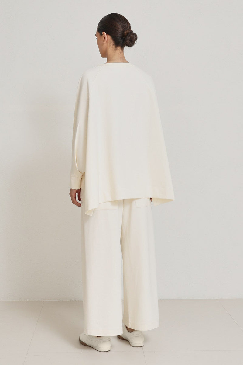 Setre Zippered Sweatshirt Ecru