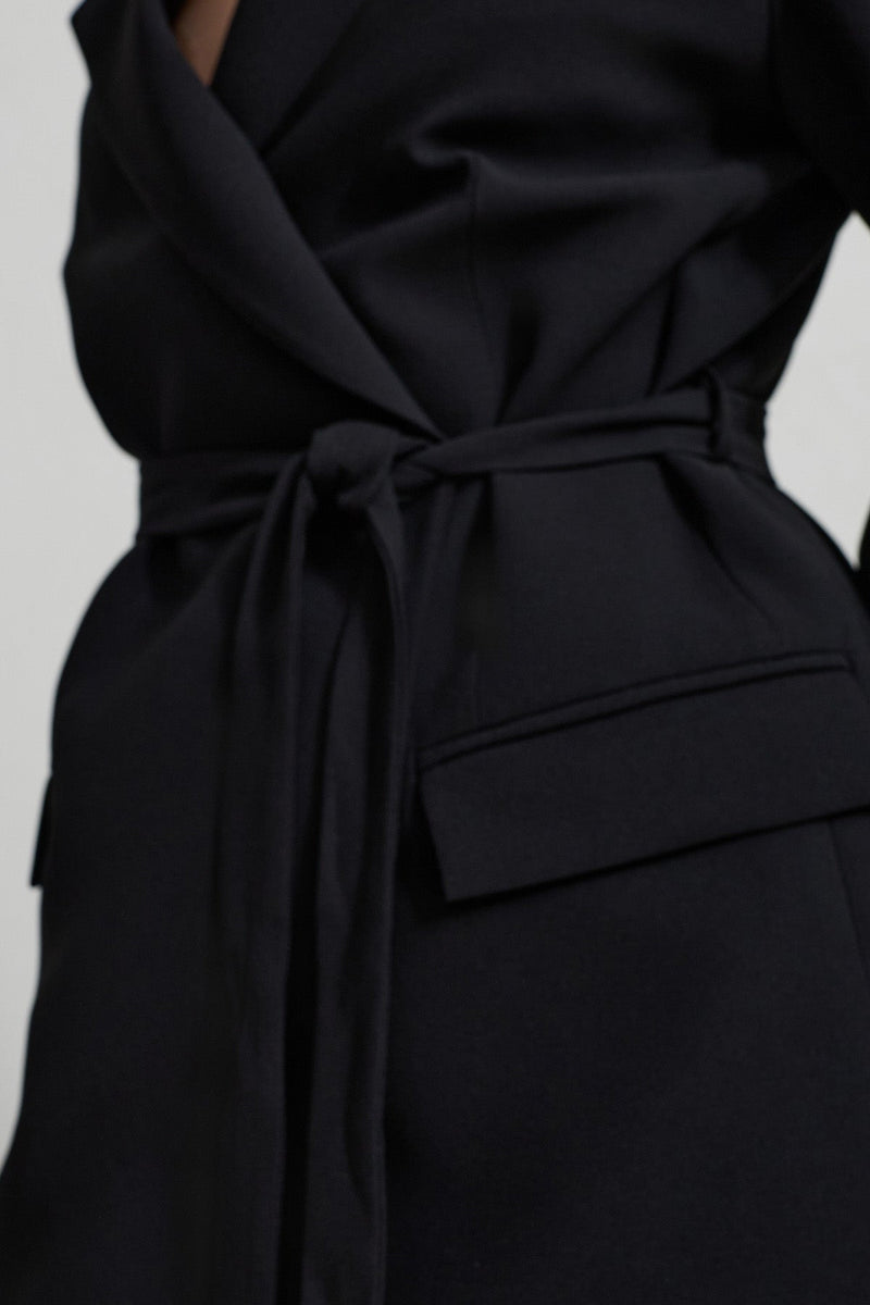 Setre Belted Blazer With Trousers Black