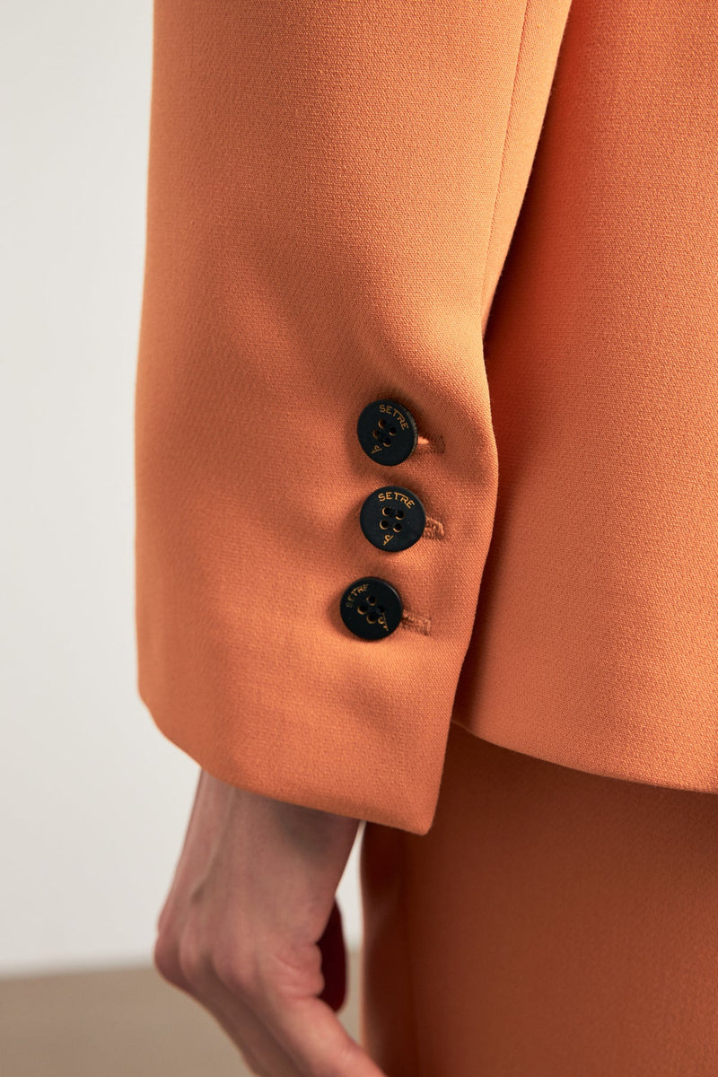 Setre Single-Breasted Jacket Blazer Orange