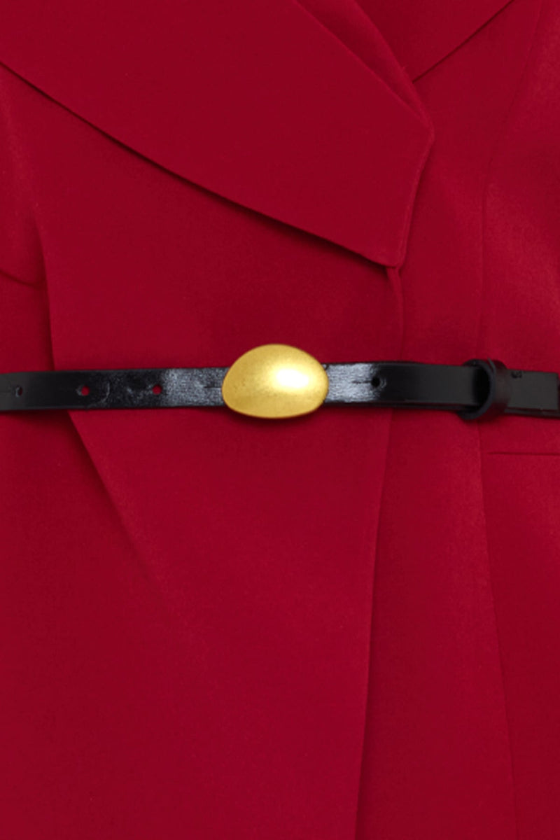 Setre Belt Detailed Blazer With Trousers Red