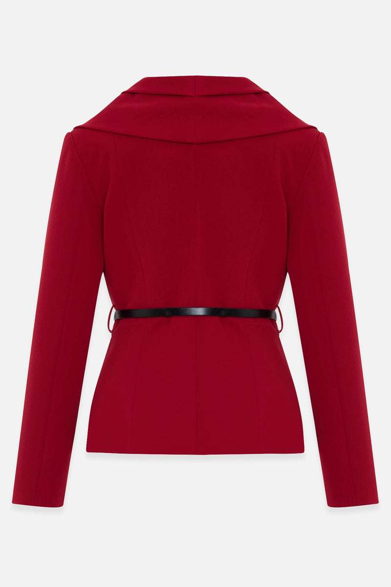 Setre Belt Detailed Blazer With Trousers Red
