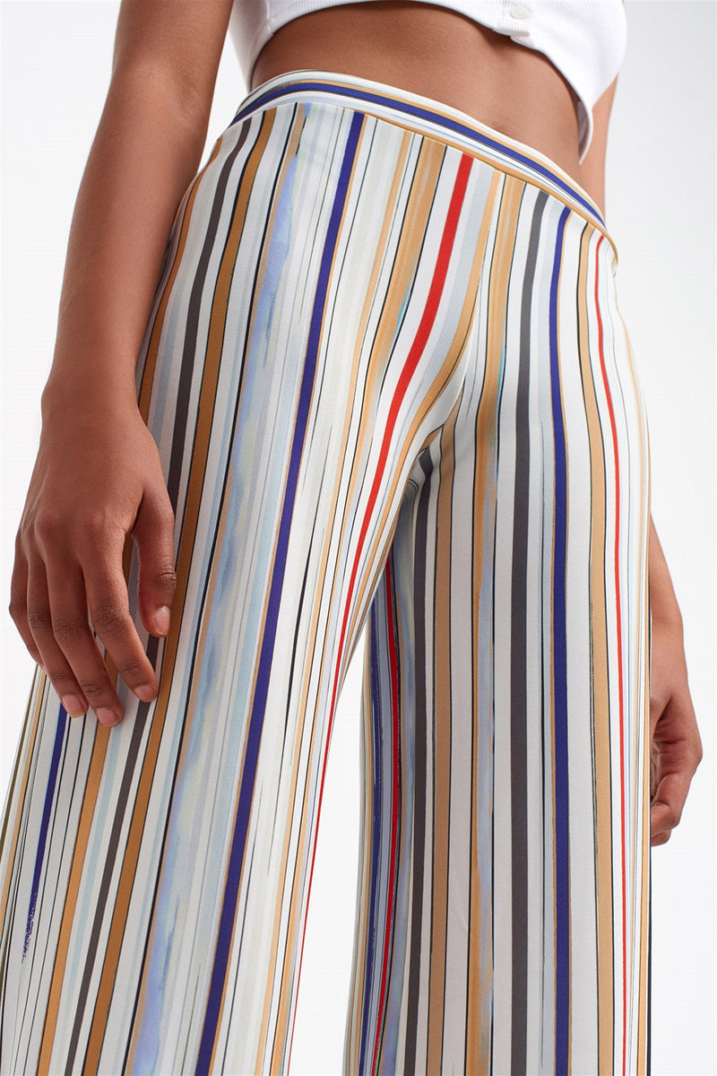 Nu Striped Palazzo Trouser Multicolor