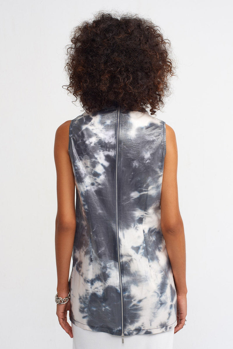 Nu Printed Zip Up Outerwear Print