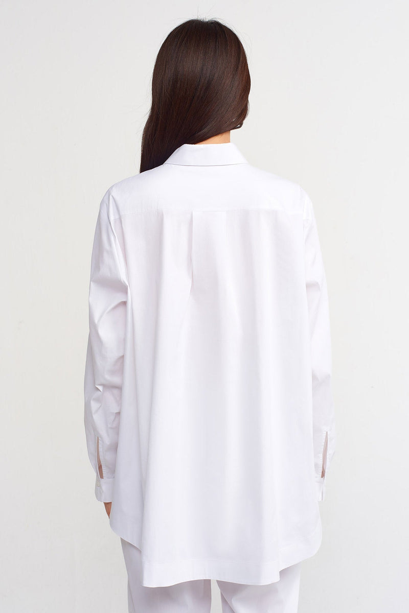 Nu Solid Long Sleeve Shirt Off White