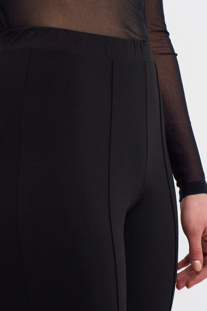 Nu Elasticated Waist Solid Leggings Black