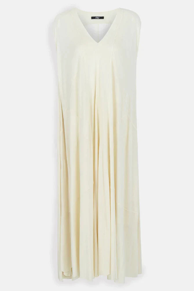 Nu Stitched Detail Maxi Dress Natural