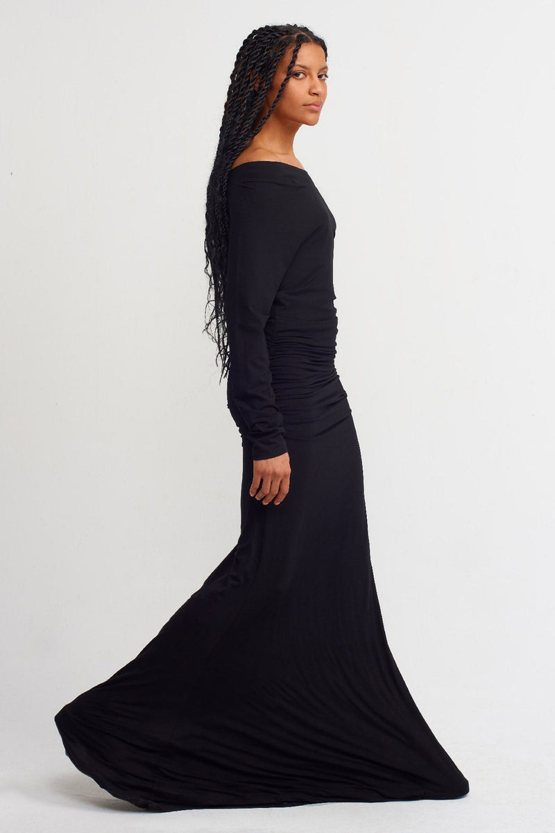 Nu Slim Fit Maxi Dress Black