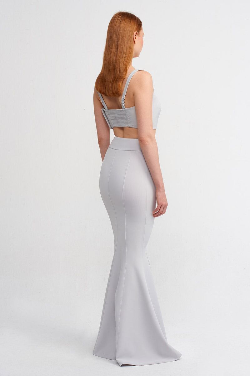 Nu High-Waisted Mermaid Skirt Ice